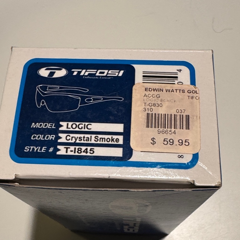 Tifosi Optics Blue Sunglasses Box